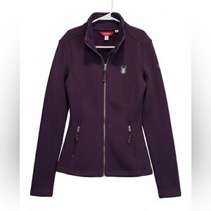 Spyder Endure Constant full-zip core sweater jacket purple Womens S NEW